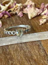 Citrine Silver Ring Size 8 - “I am successful in all areas of life”