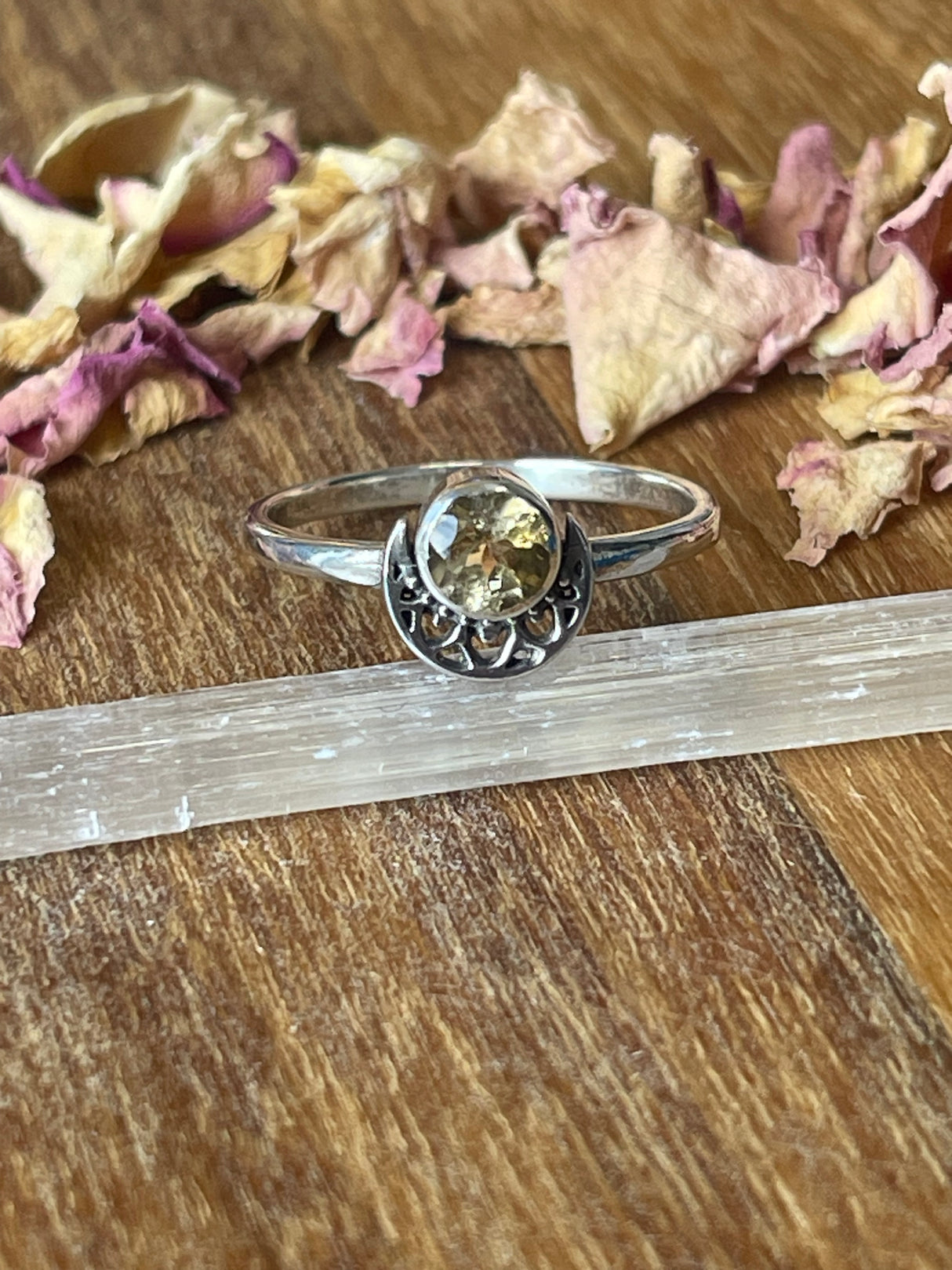 Citrine Silver Ring Size 8.5 - “I am successful in all areas of life”