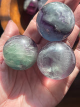 Fluorite Spheres - Affirmation: “I am organised and disciplined in all areas of my life”.