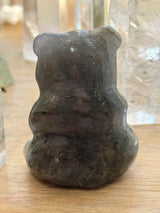 Labradorite Teddy Bear Carving -