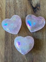 Rose Quartz Aura Puffy Heart - Love. Stress.