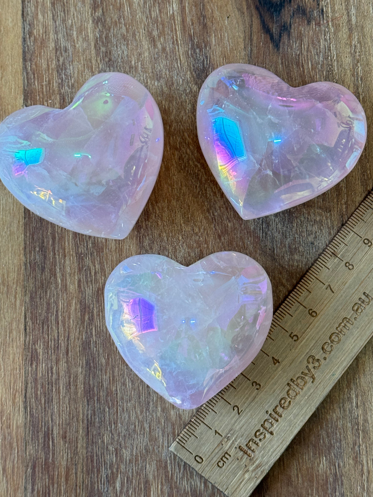 Rose Quartz Aura Puffy Heart - Love. Stress.