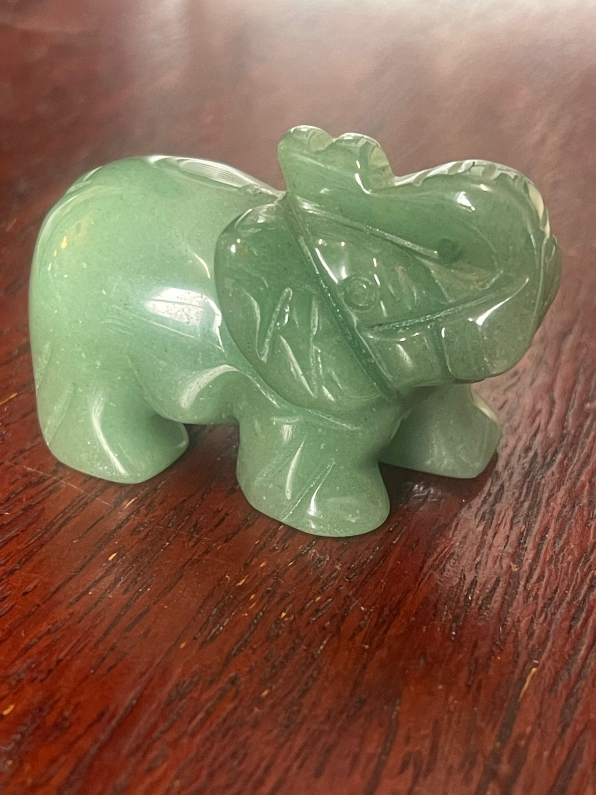 Green Aventurine Elephant  - Good Luck