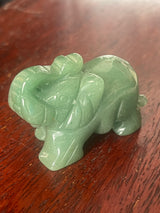 Green Aventurine Elephant  - Good Luck