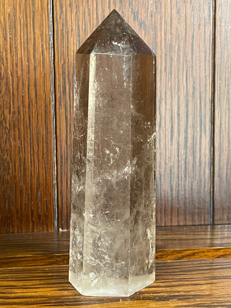 Smoky Quartz Tower #1 416g - “My spirit is deeply grounded in the present moment”.