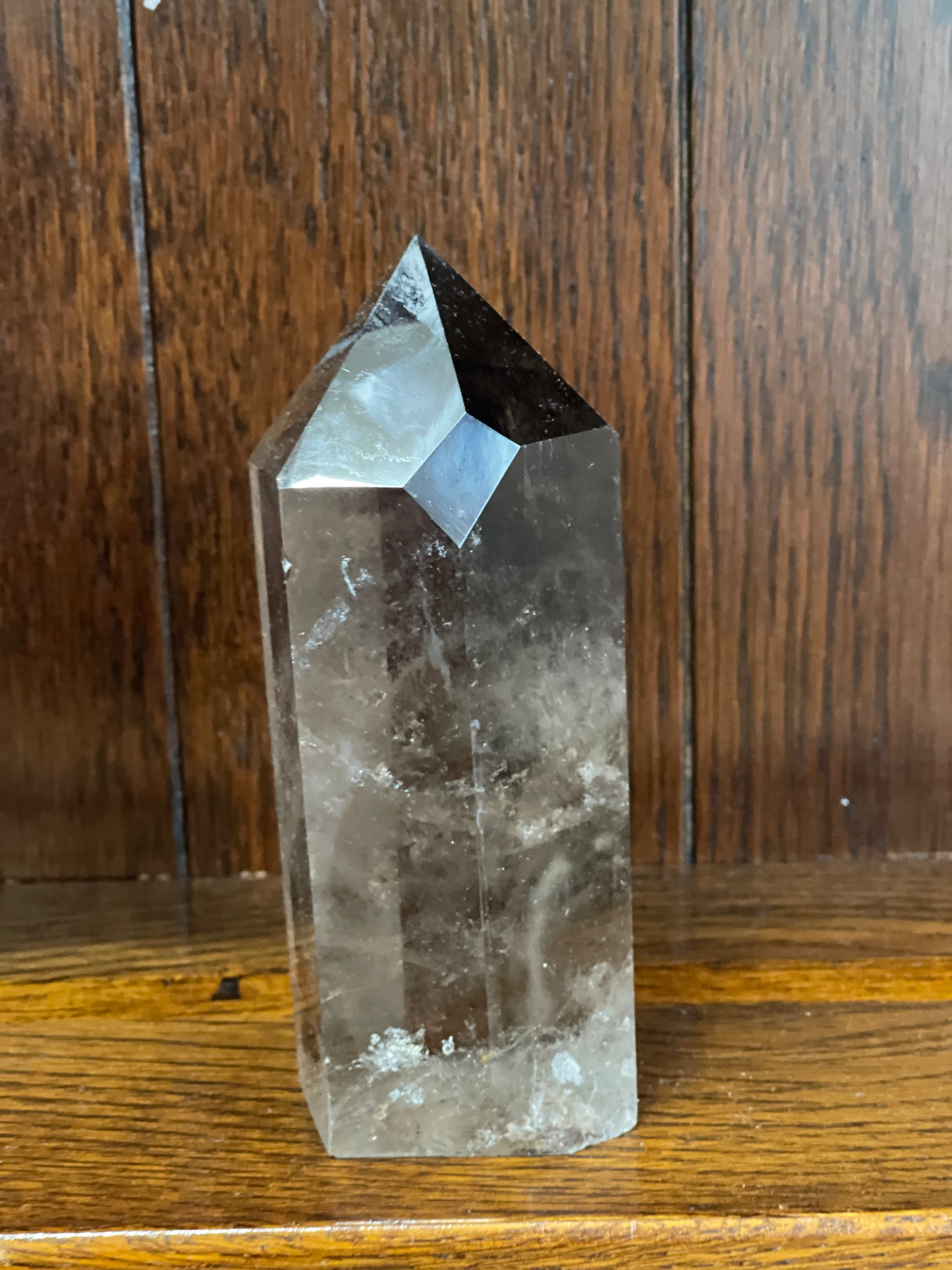 Smoky Quartz Tower #6 760g - “My spirit is deeply grounded in the present moment”.