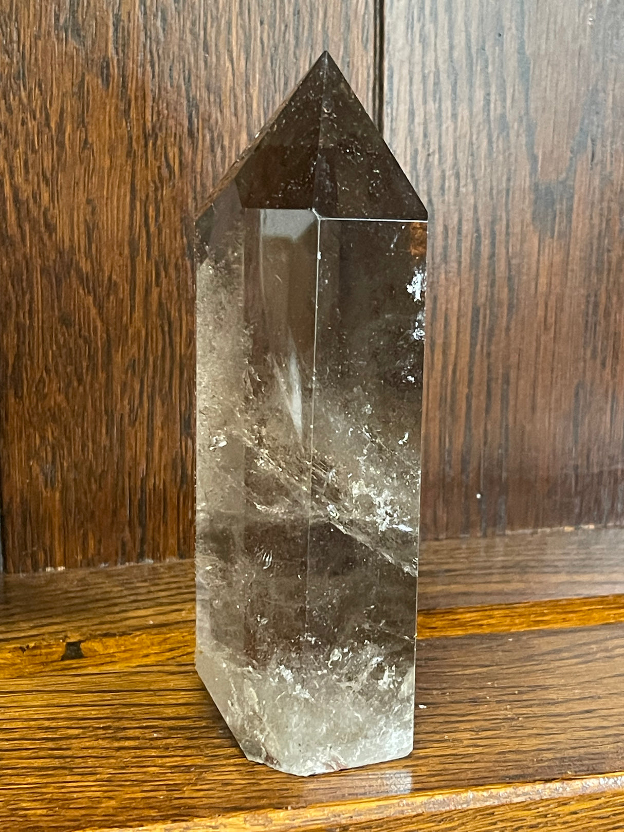 Smoky Quartz Tower #6 760g - “My spirit is deeply grounded in the present moment”.