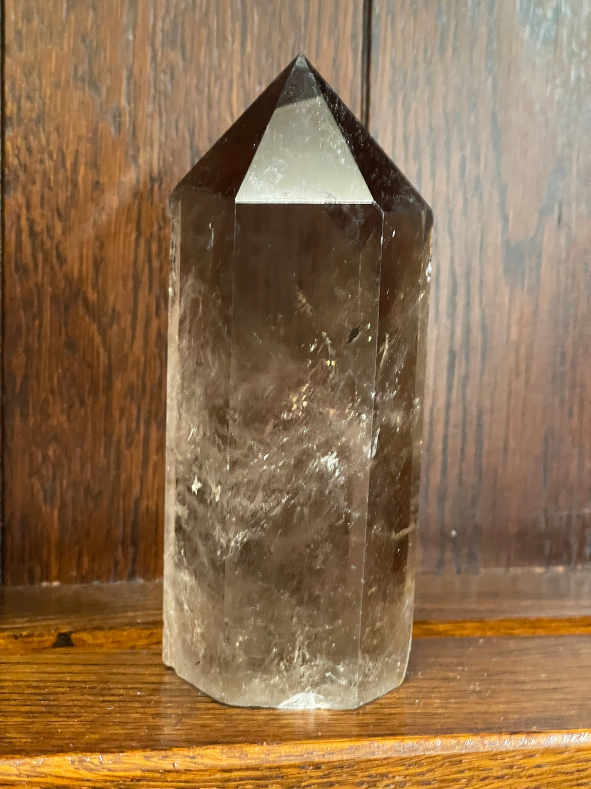 Smoky Quartz Tower #6 760g - “My spirit is deeply grounded in the present moment”.