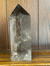 Smoky Quartz Tower #6 760g - “My spirit is deeply grounded in the present moment”.