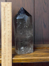 Smoky Quartz Tower #6 760g - “My spirit is deeply grounded in the present moment”.