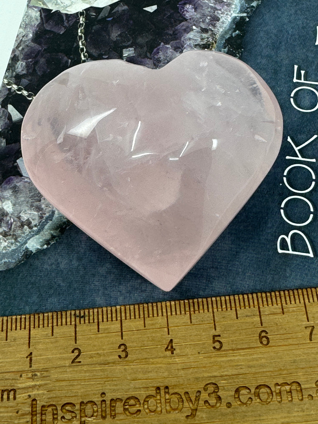 Rose Quartz Puffy Heart  110g - “I radiate love, beauty, confidence and grace”