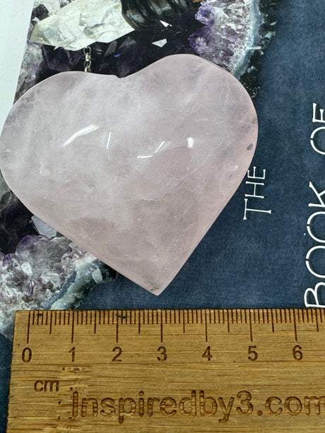 Rose Quartz Puffy Heart  103g - “I radiate love, beauty, confidence and grace”