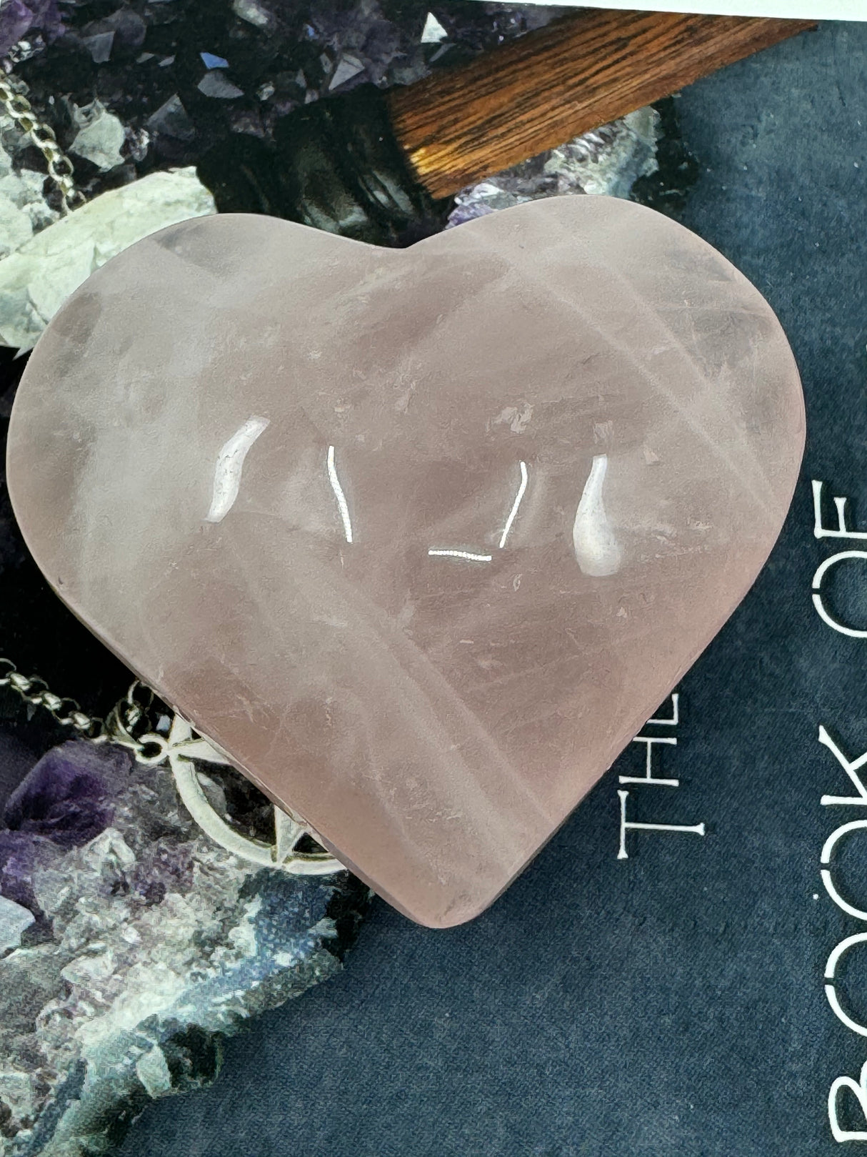 Rose Quartz Puffy Heart  113g - “I radiate love, beauty, confidence and grace”