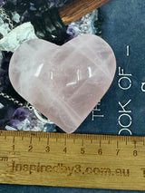 Rose Quartz Puffy Heart  113g - “I radiate love, beauty, confidence and grace”