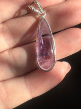 Amethyst Silver Pendant - Intuition & Protection