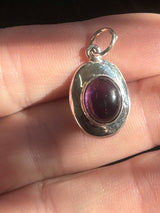 Amethyst Silver Pendant - Intuition & Protection