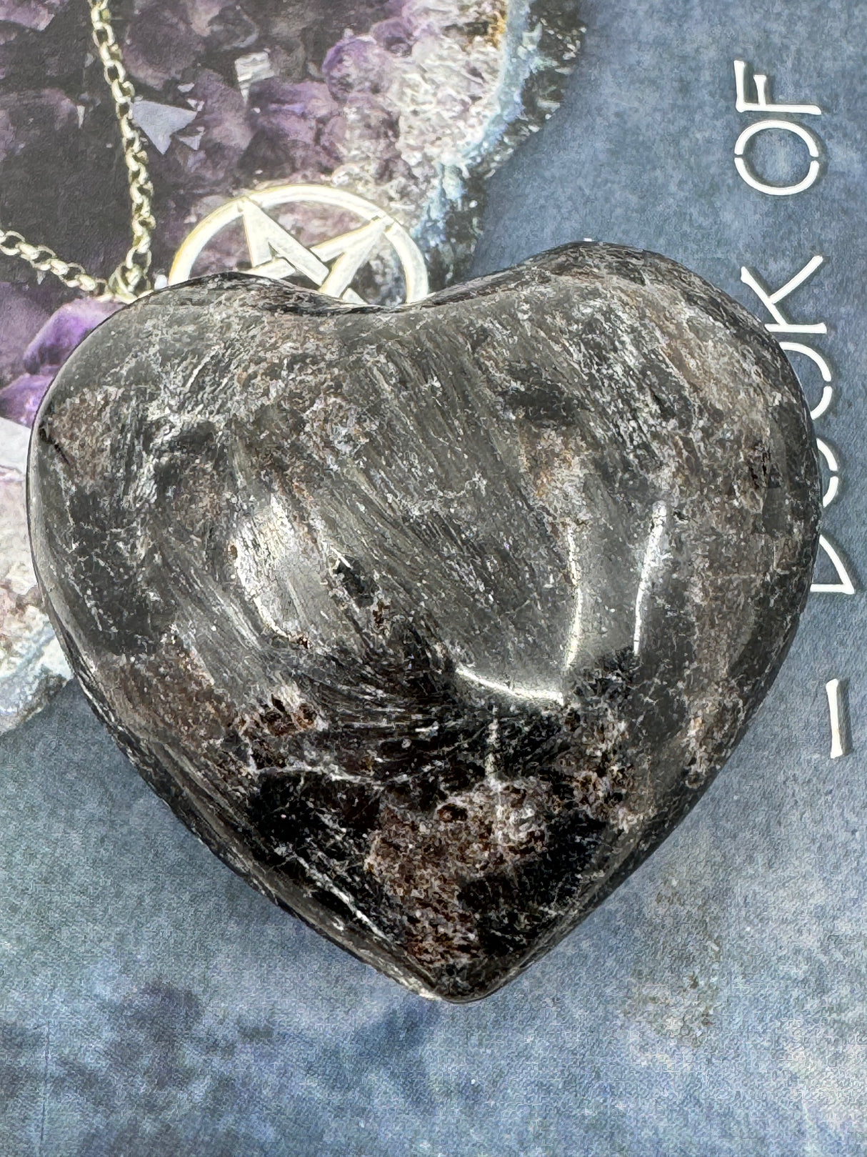 Garnet Schist Puffy Heart - "I am passionate and enthusiastic in all areas of my life."