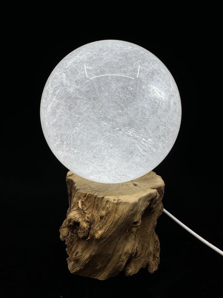 Clear Quartz Sphere from Madagascar 1.745kilo - 11cm - “I have the power to manifest all my dreams and desires”.