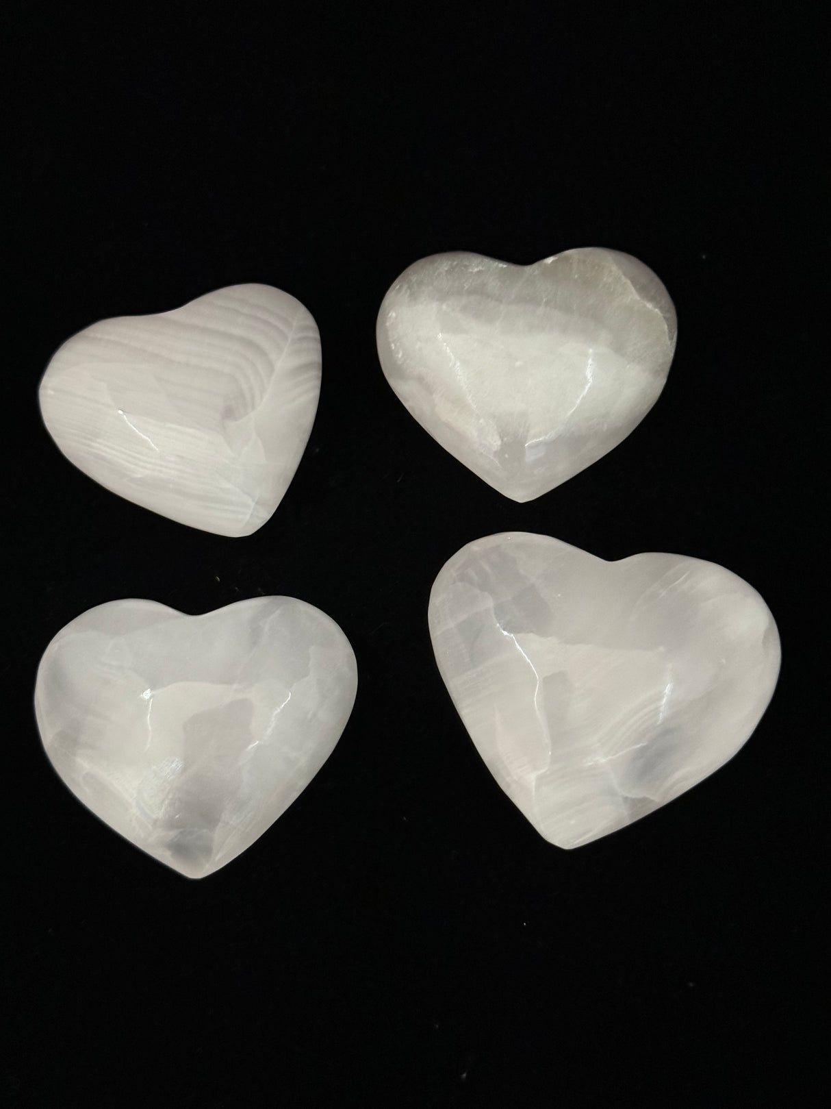 Mangano Calcite Heart -  for motherhood & self-love. “I am gentle & kind with myself”