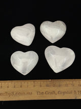 Mangano Calcite Heart -  for motherhood & self-love. “I am gentle & kind with myself”