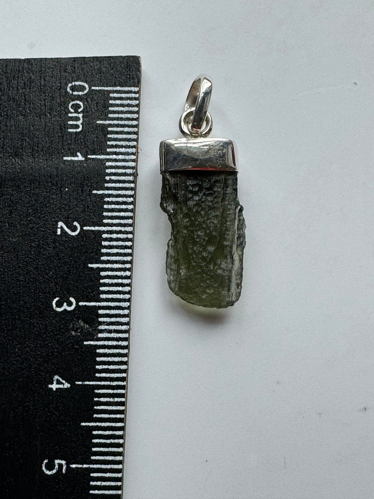 Moldavite Silver Pendant #6 2.3g - Transformation & Protection