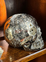 Pyrite Skull Carving #4 - 1.256kilos - Protection & Energy