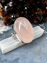 Rose Quartz Ring Size 11 -  “I radiate love, beauty, confidence and grace”.