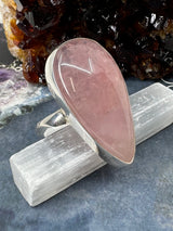 Rose Quartz Ring Size 11 -  “I radiate love, beauty, confidence and grace”.