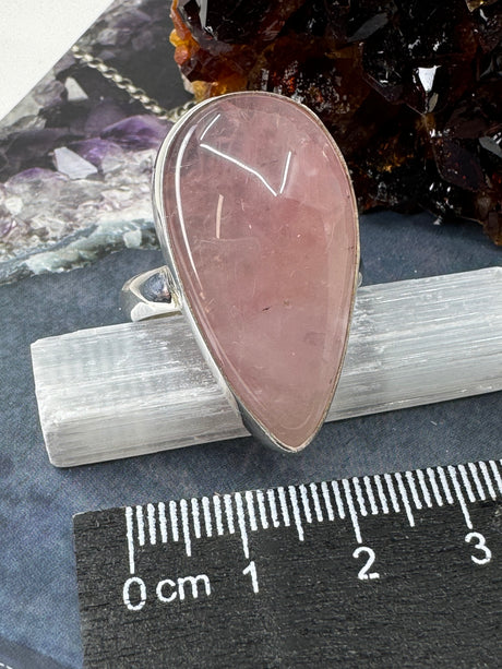 Rose Quartz Ring Size 11 -  “I radiate love, beauty, confidence and grace”.