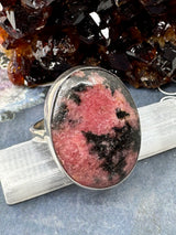 Rhodonite Ring Size 11 - “I am so thankful for all the blessings in my life”.