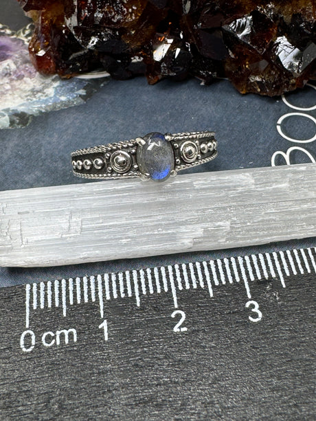 Labradorite Ring Size 11 - “I welcome change and transformation into my life”.