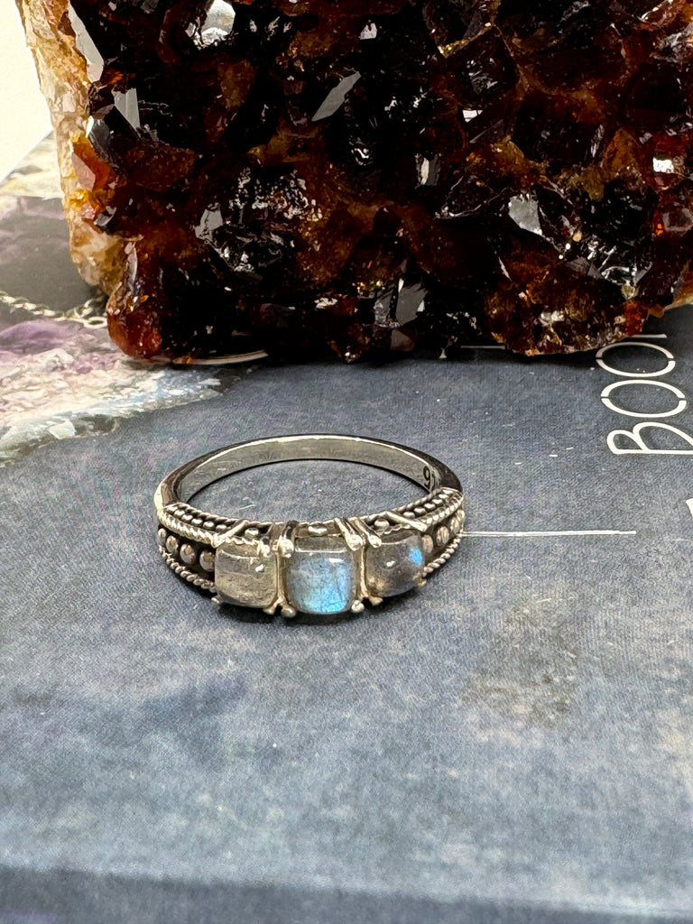 Labradorite Ring Size 11 - “I welcome change and transformation into my life”.