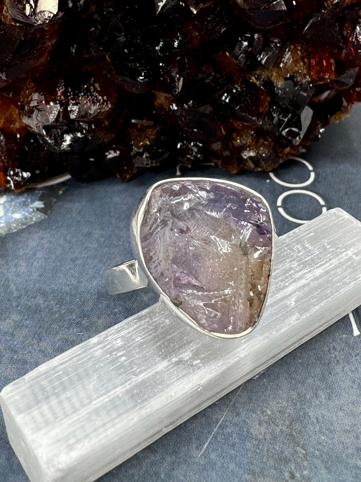 Ametrine Ring Size 11 - "I can overcome anything I set my mind to."