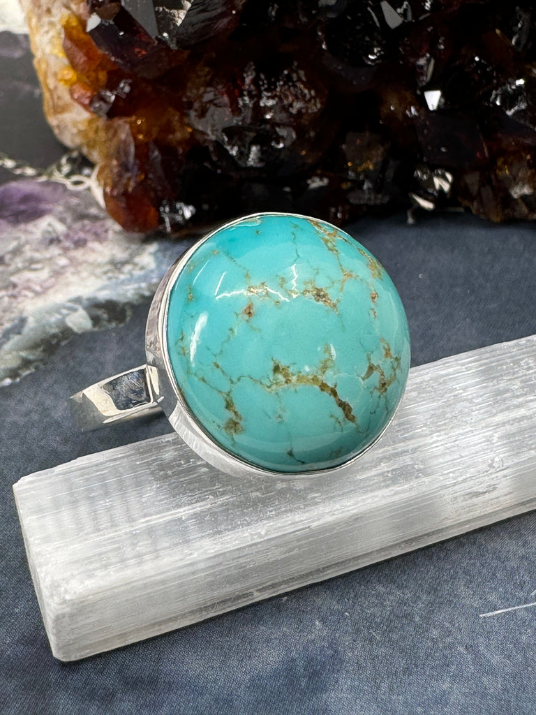 Turquoise Ring Size 11 - "I express myself from a place of calmness, love, and truth."