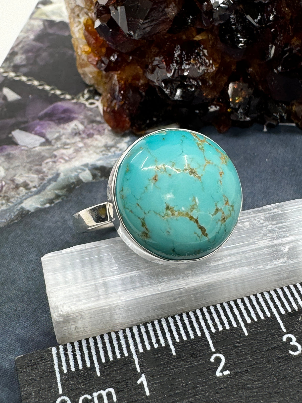 Turquoise Ring Size 11 - "I express myself from a place of calmness, love, and truth."