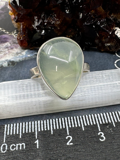 Prehnite Ring Size 11  - "I trust what the Universe has in store for me."