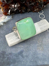 Chrysoprase Ring Size 11 - "I allow compassion, patience, and love to fill my heart."