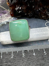 Chrysoprase Ring Size 11 - "I allow compassion, patience, and love to fill my heart."