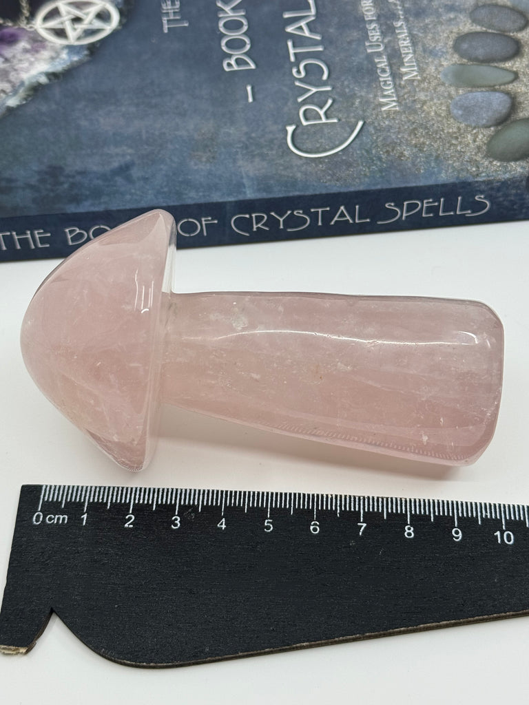 Rose Quartz Mushroom #1 259g 10cm - Love & Peace