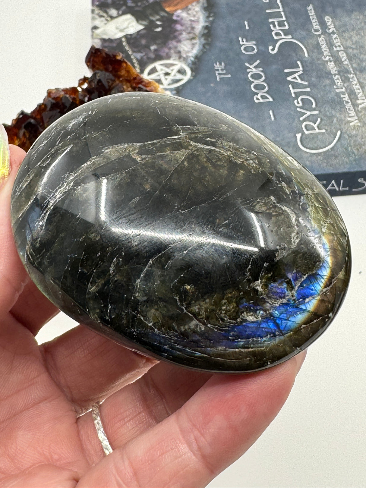 Labradorite Palmstone #4 - Magic & Protection