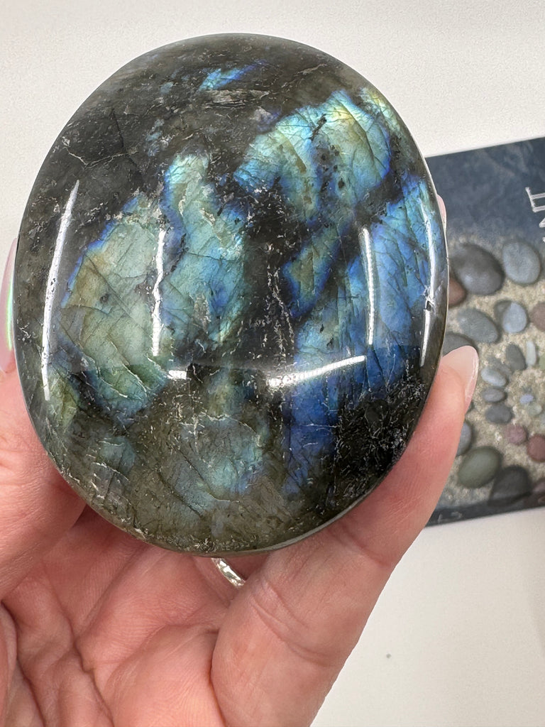 Labradorite Palmstone #8- Magic & Protection