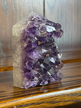 Amethyst Cluster Point A+ with polished back - #2 174g - “I trust my intuition and allow it to guide me each day”’