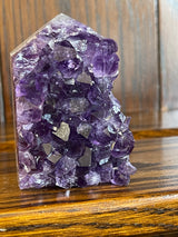 Amethyst Cluster Point A+ with polished back - #2 174g - “I trust my intuition and allow it to guide me each day”’