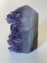 Amethyst Cluster Point A+ with polished back - #2 174g - “I trust my intuition and allow it to guide me each day”’