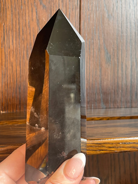 Smoky Quartz A+ Grade Point #2 592g - “My spirit is deeply grounded in the present moment”.