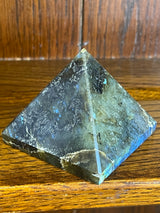 Labradorite Pyramid Carving 6cm #2 - Self Transformation. Protection.