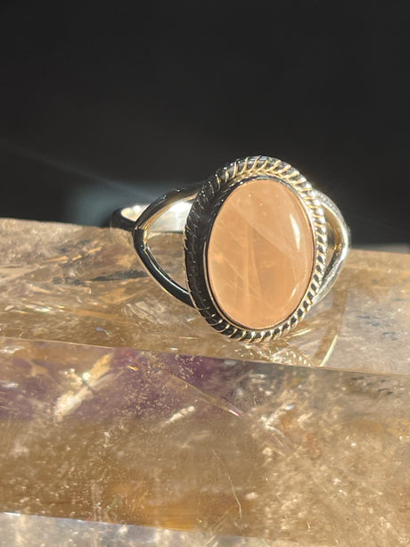 Rose Quartz Ring Size 13