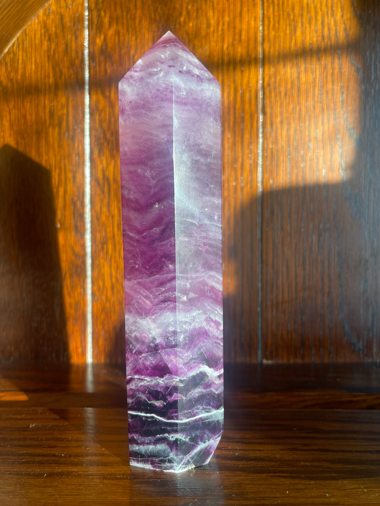 Rainbow Fluorite Point #10 517g 19cm- Focus. Motivation