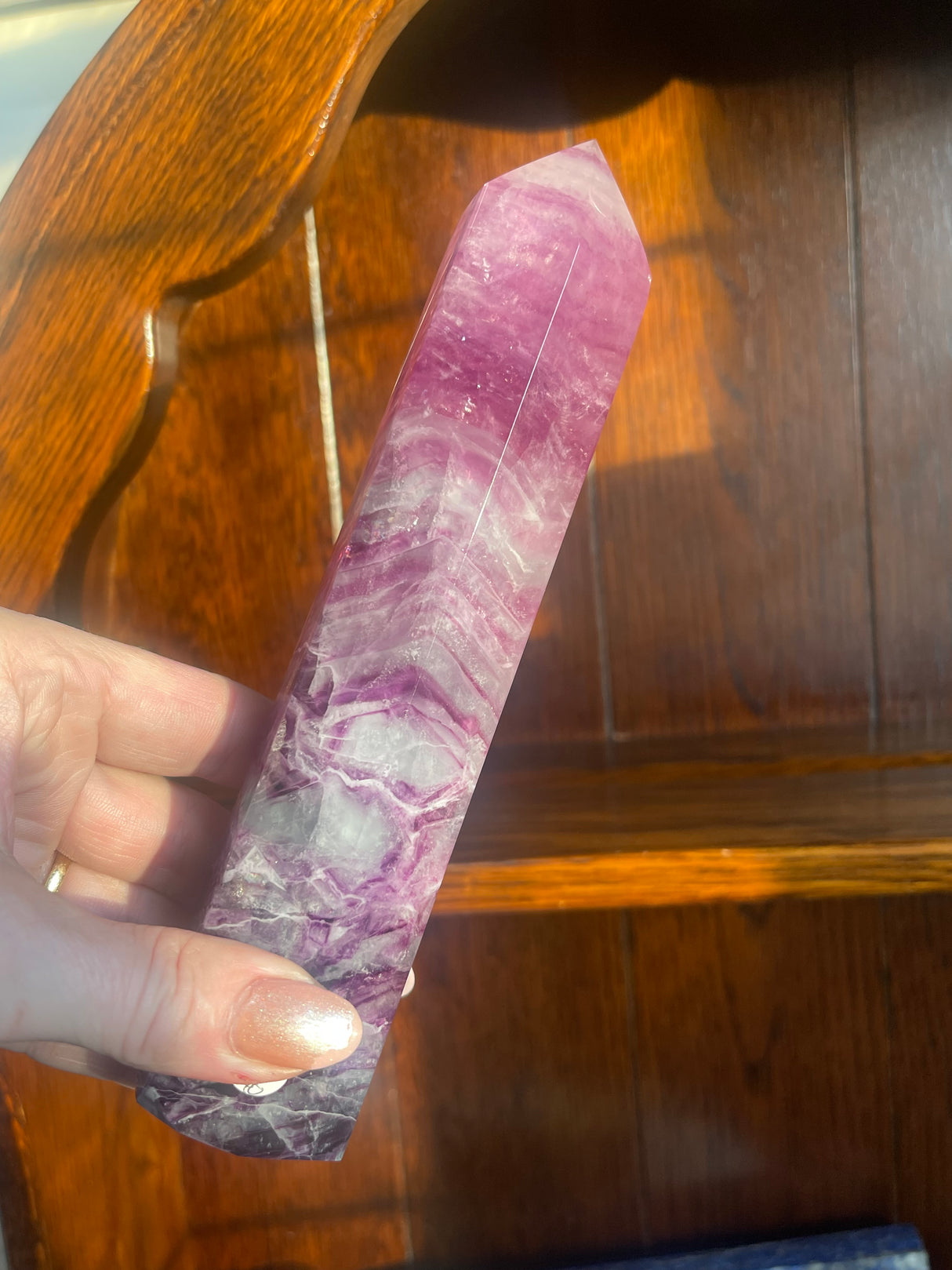 Rainbow Fluorite Point #10 517g 19cm- Focus. Motivation