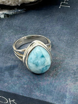 Larimar Ring Size 7 - "I allow myself to express my inner femininity".